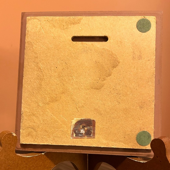 Quail Family Ceramic Signed Trivet - Picture 2 of 7